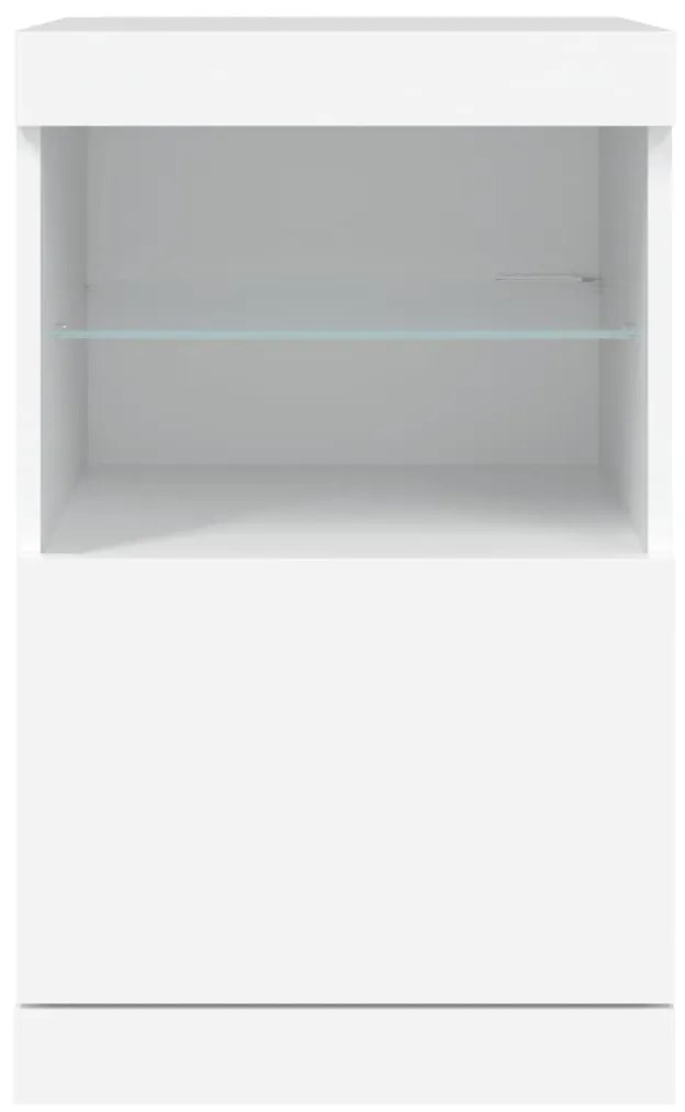 Aparador com luzes LED 41x37x67 cm branco