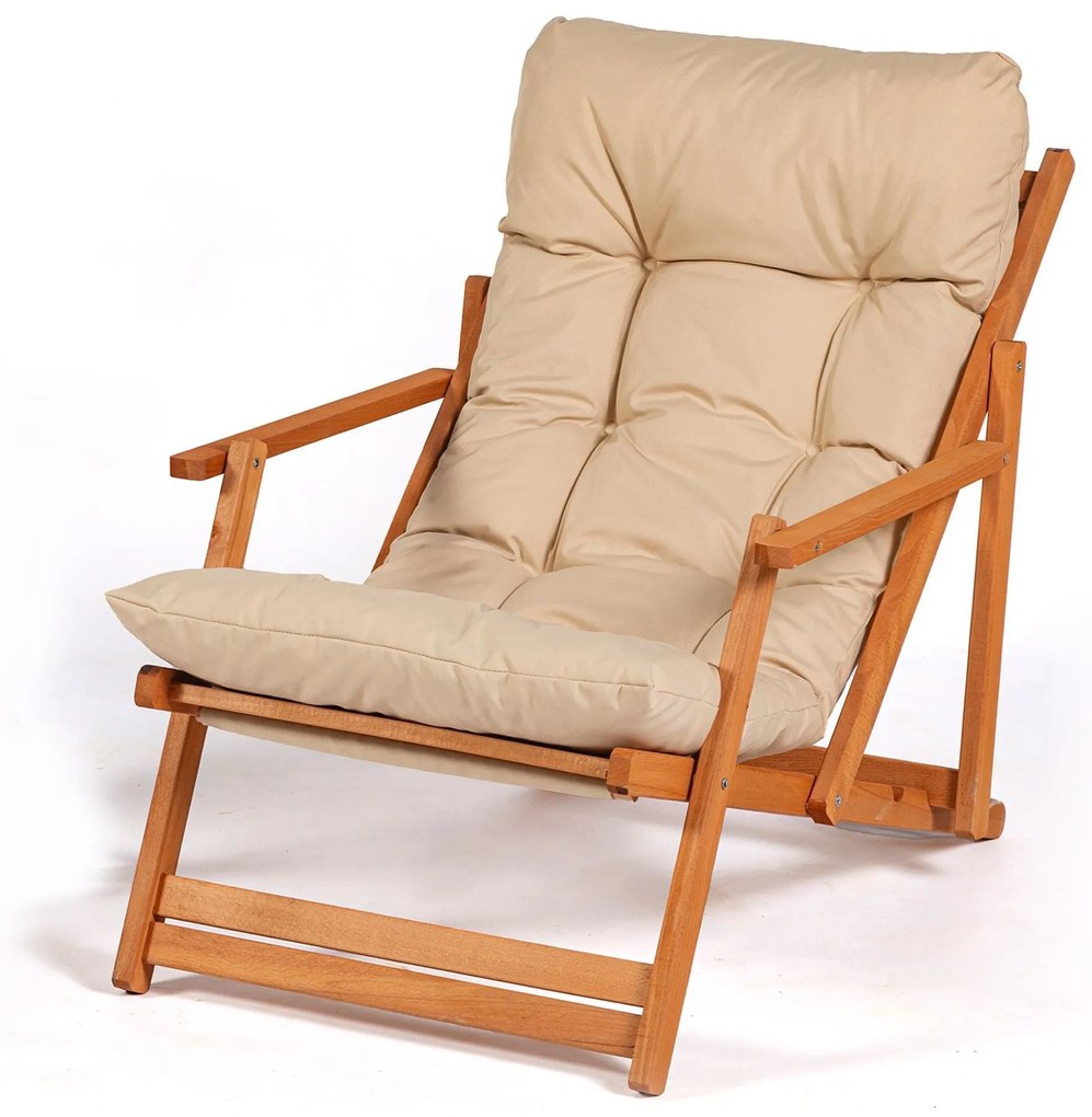 Cadeira de Jardim My008 – Castanho Creme – 50x81x50 cm | Tribo Home