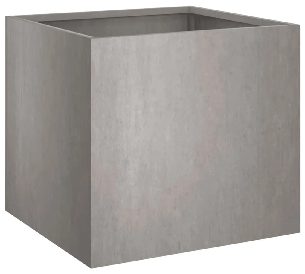 Vaso/floreira 49x47x46 cm aço corten