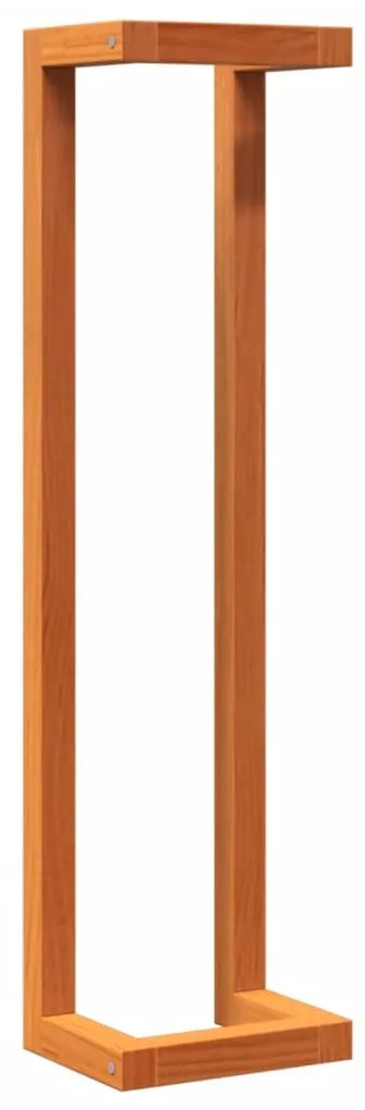 Toalheiro 23x18x90 cm pinho maciço castanho mel