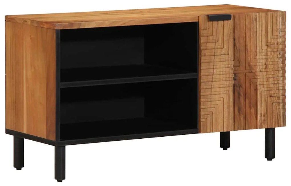 Armário para TV vidaXL 80x31,5x46 cm Madeira Sólida de Acácia