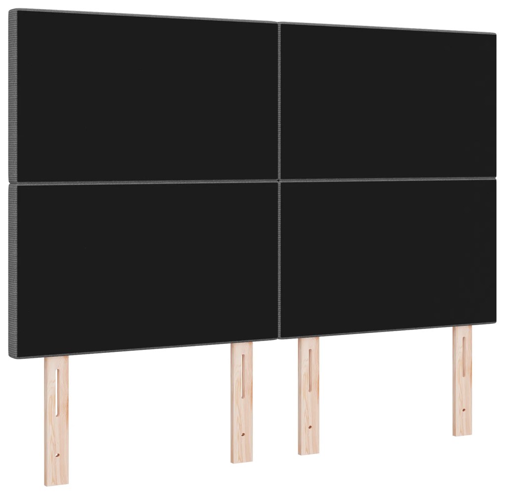 Cabeceira vidaXL Design Simples Cinza Claro 160 cm em Tecido Corduroy