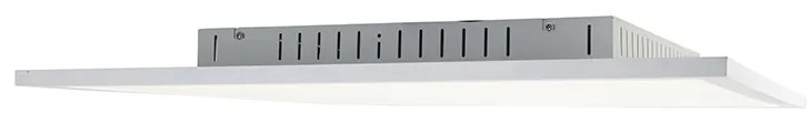 Candeeiro de teto quadrado branco LED com comando remoto - Orch Moderno