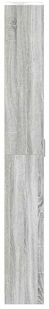 Guarda-roupa Cinza Sonoma 55x25x189 cm Aglomerado de Madeira