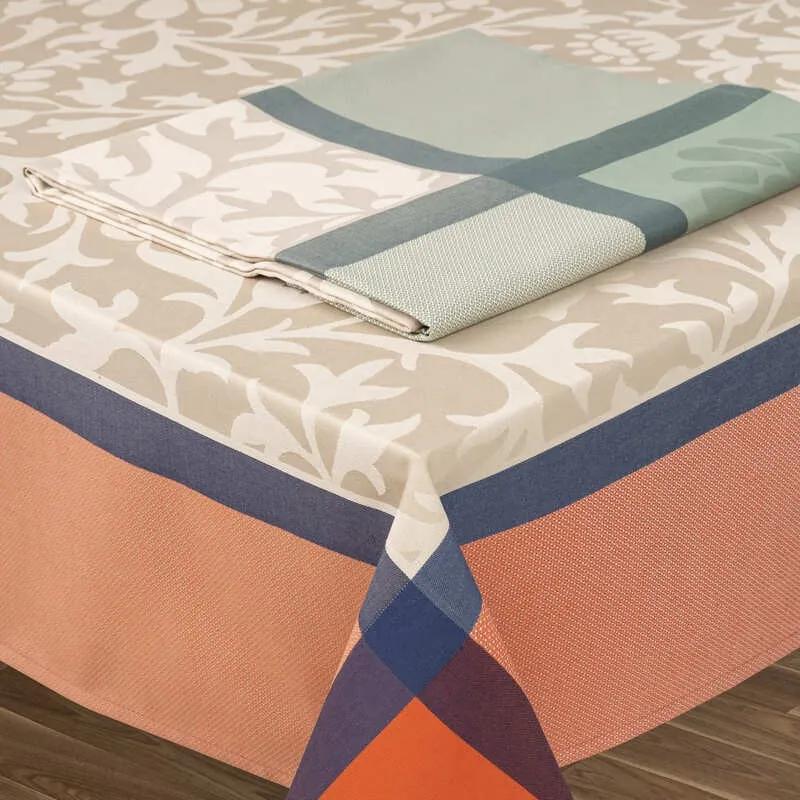 Toalhas de mesa anti nódoas 100% algodão - AMAZONIA da Fateba: Laranja  1 Toalha de mesa 150x200 cm