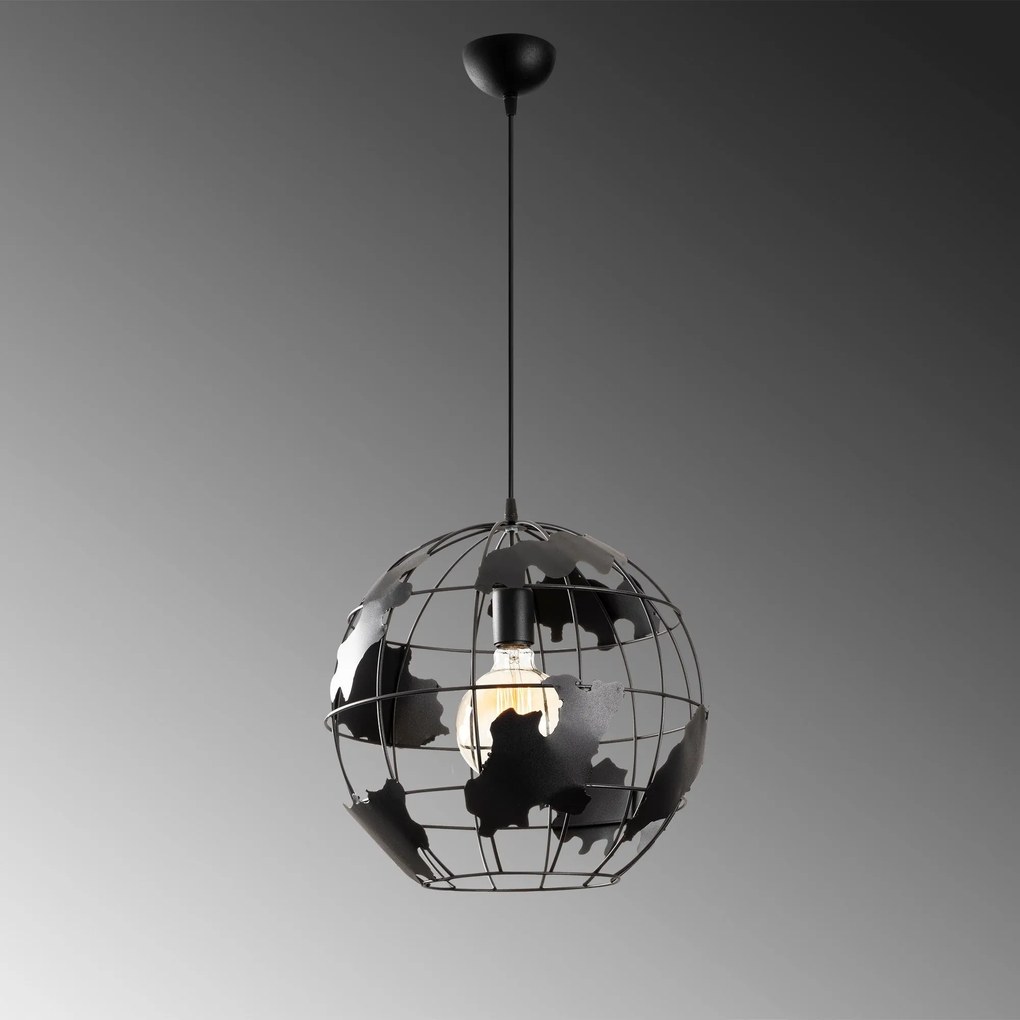 Candeeiro Chandelier Fellini – Preto – 40 cm