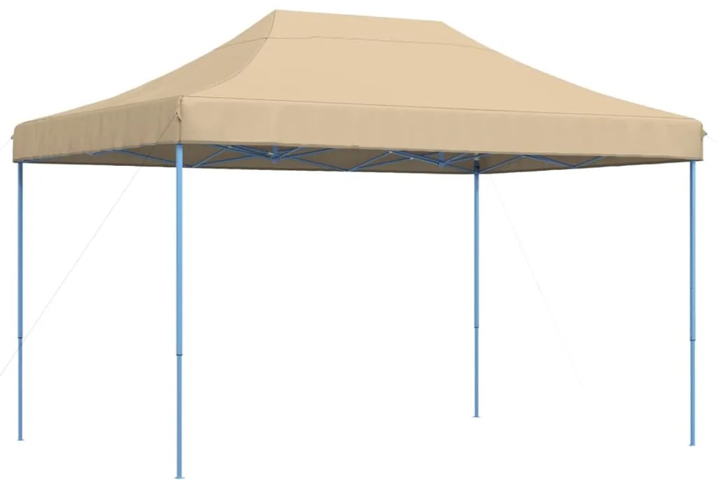Tenda para festas pop-up dobrável 410x279x315 cm bege