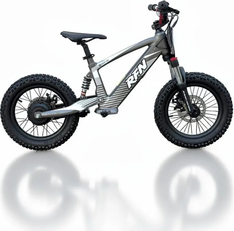Bicicleta elétrica infantil 350W 16" Roan RXF Evo-S Cinzenta