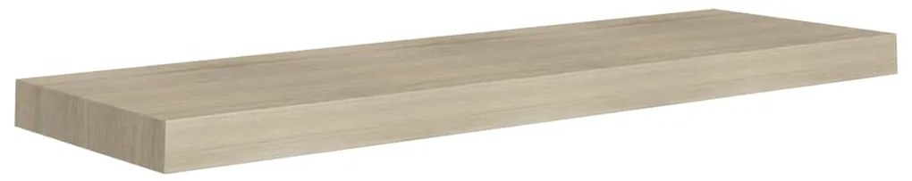 Prateleiras parede suspensas 4 pcs 80x23,5x3,8cm MDF carvalho