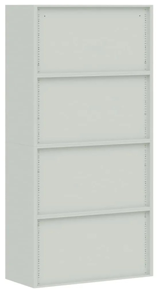 Arquivador 90x40x180 cm aço cinzento-claro