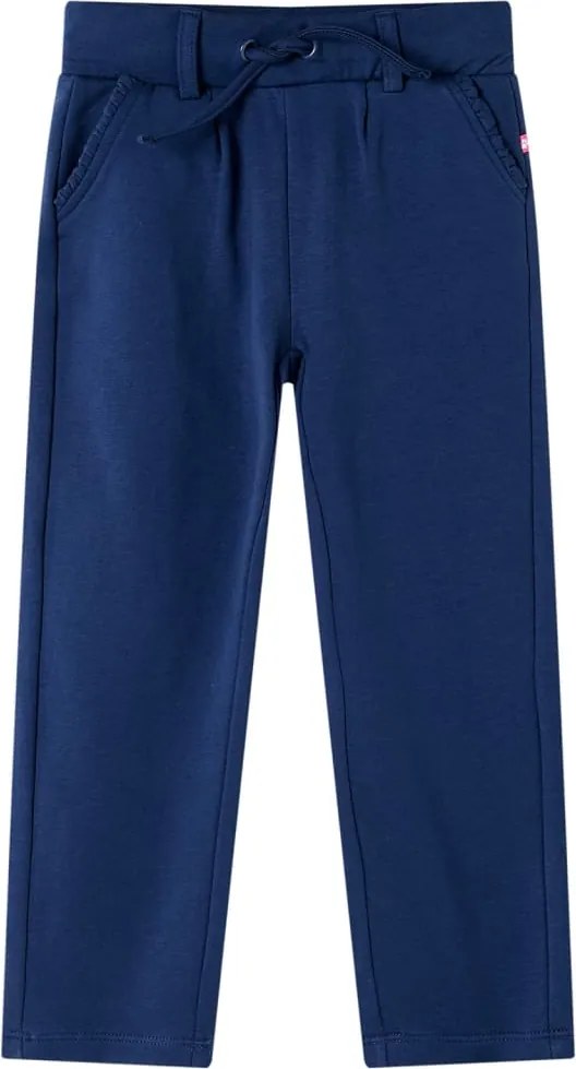 Calças de criança com cordão azul-marinho 92