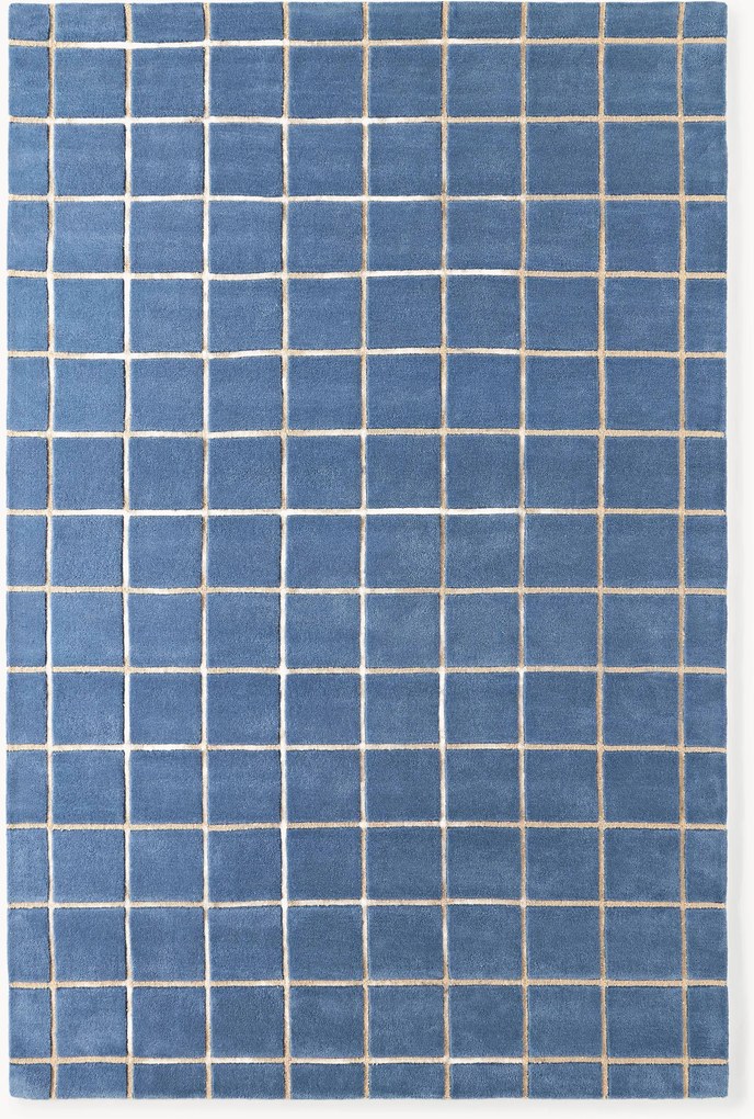 Tapete de lã artesanal com relevo Kallie