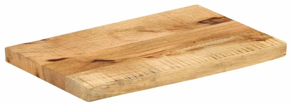 Tampo de mesa c/ borda viva 50x40x2,5cm mangueira áspera maciça