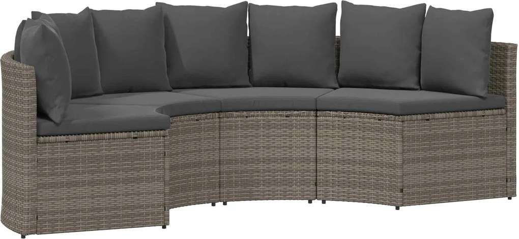 vidaXL Conjunto de Sofás 2 pcs Cinzeto