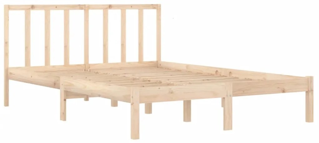 Estrutura de cama 160x200 cm pinho maciço
