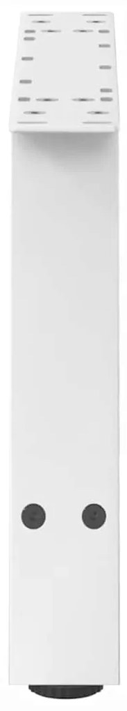 Pés para mesa de centro em formato A, 2 peças, branco, 60x (30-31) cm,