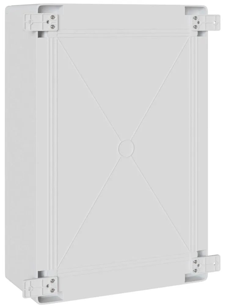Armário de Controle IP65 à Prova d'Água Cinza 40x20x60 cm Plástico ABS