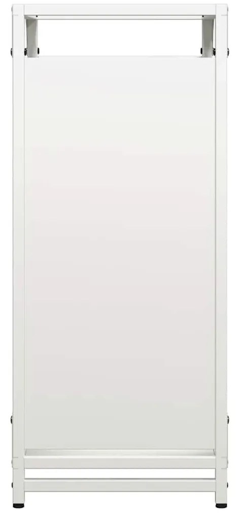 Suporte para lenha 44x28x65 cm aço laminado a frio branco
