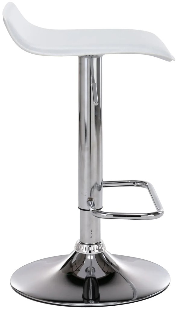 Conjunto de 2 bancos de bar Dyn 38 x 65-85 x 41 cm Branco