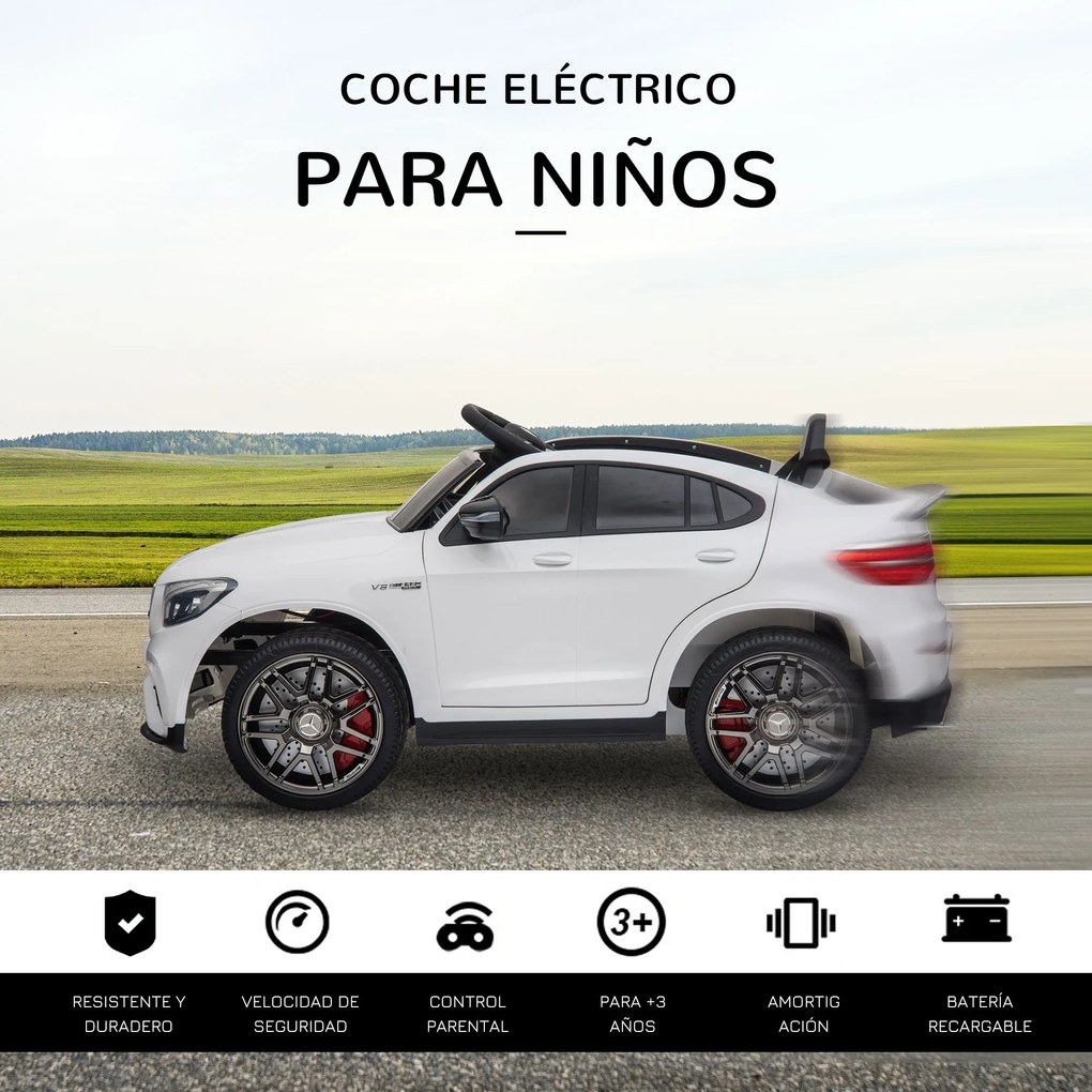 Carro Elétrico Mercedes AMG 12V para Crianças acima de 3 Anos com Cont