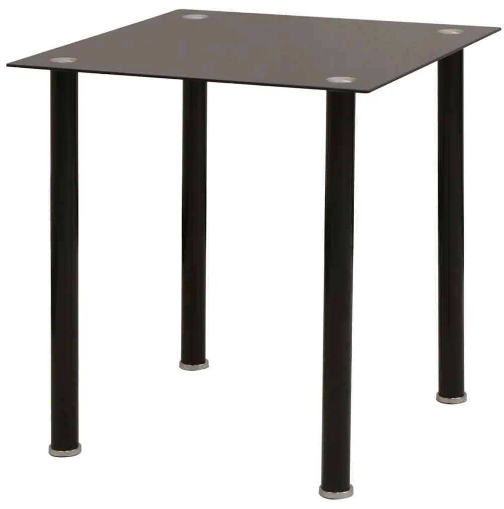 Conjunto mesa de jantar e cadeiras 3 pcs preto