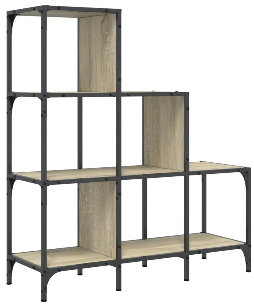 Estante 92x30x102 cm derivados de madeira/metal carvalho sonoma