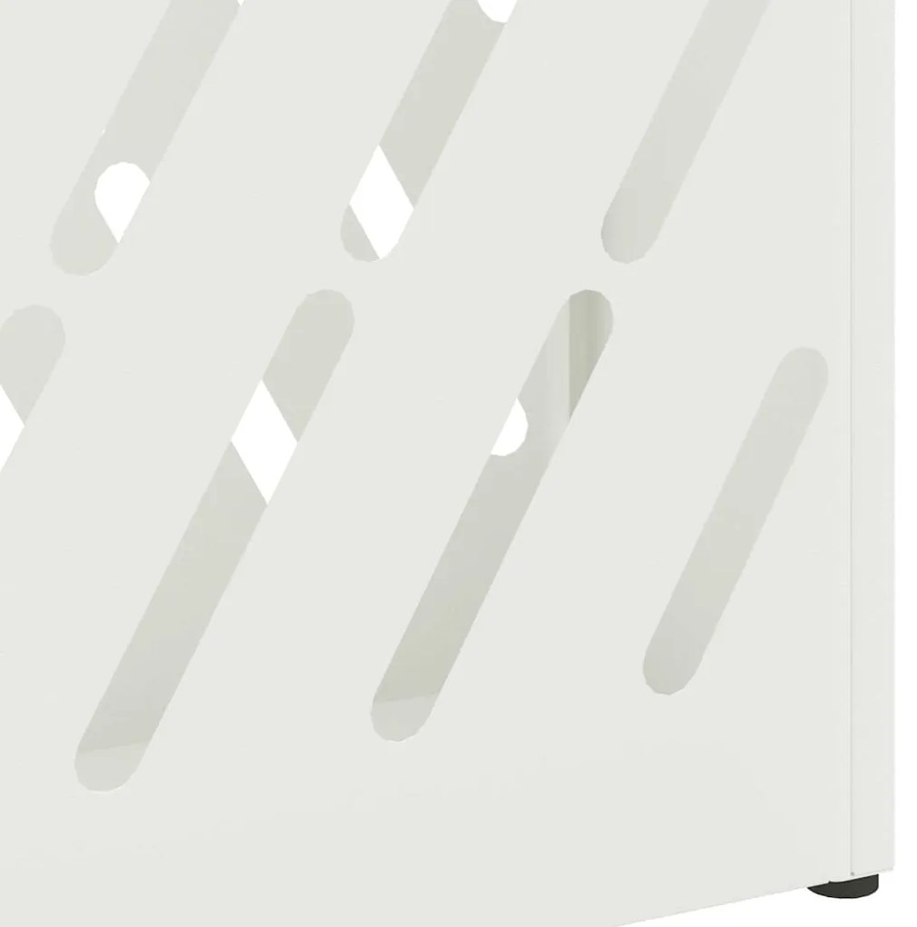 Suporte de guarda-chuva branco 28x12x41 cm em aço