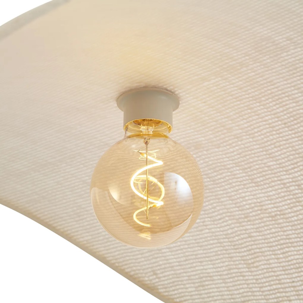 Candeeiro Suspenso Moderno Bege 65cm - Hat