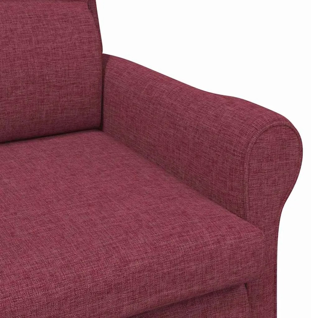 Poltrona vermelho vinho 52 cm tecido