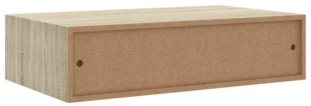 Prateleira de parede com gaveta MDF 40x23,5x10 cm cor carvalho