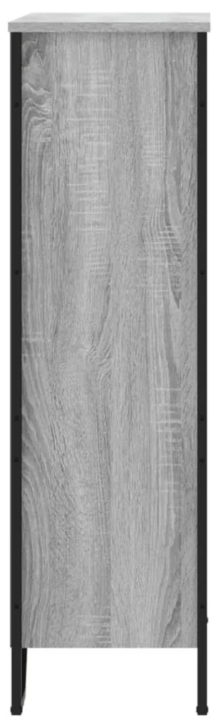 Estante 80x31x106 cm derivados de madeira cinzento sonoma