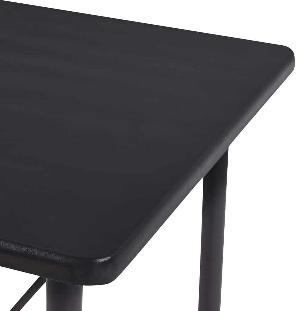 5 pcs conjunto de bar plástico preto