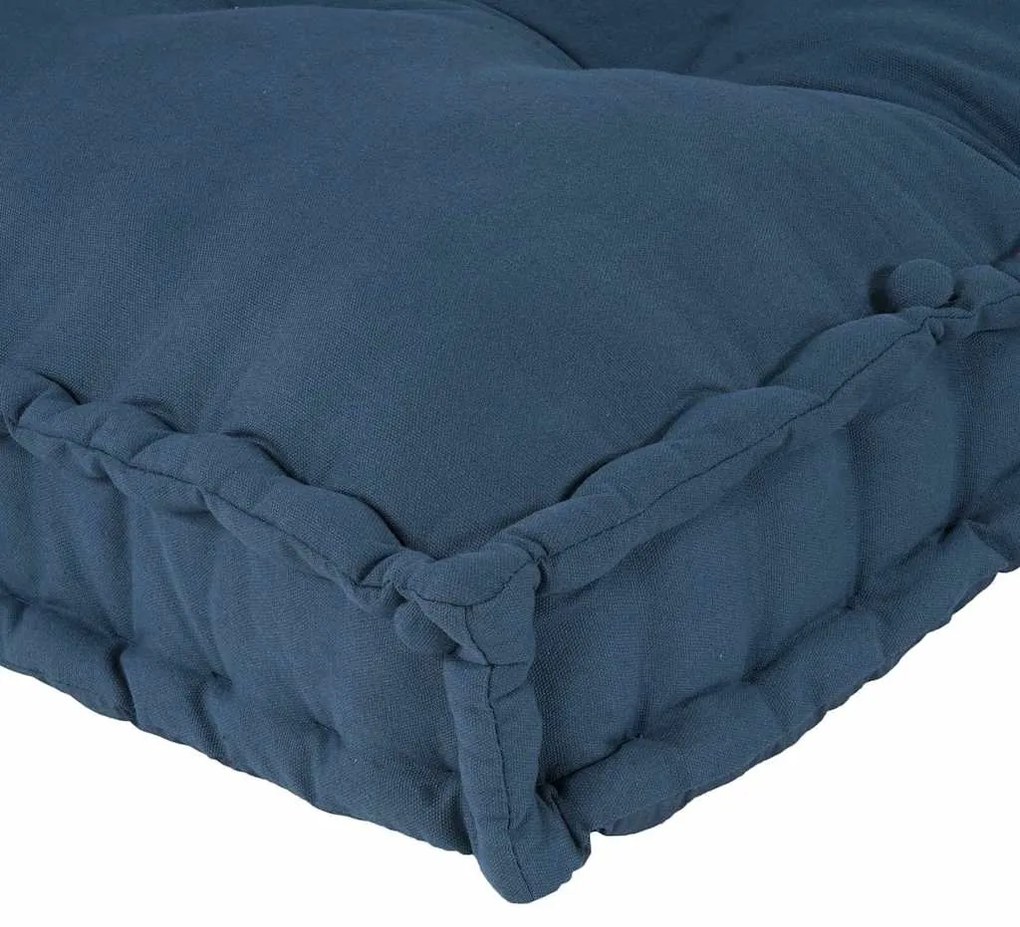 Cushion de Sofá Palete 3 pcs Índigo Standard Algodão