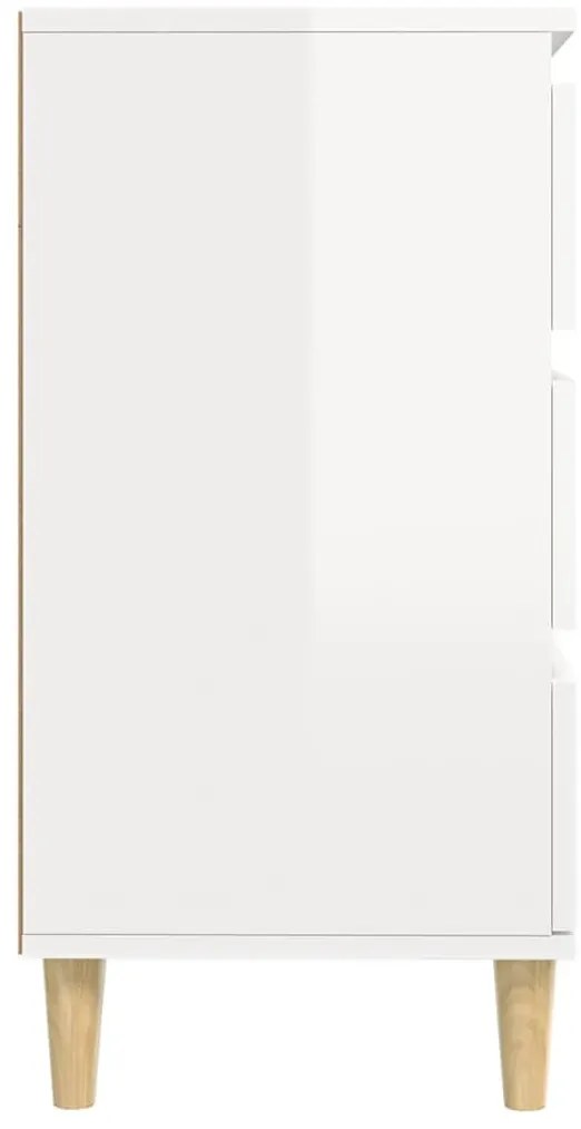 Aparador 60x35x70 cm derivados de madeira branco brilhante