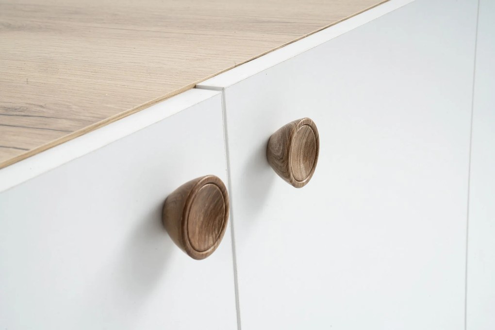 Console Sumer – Carvalho Branco – 180x77,8x41 cm