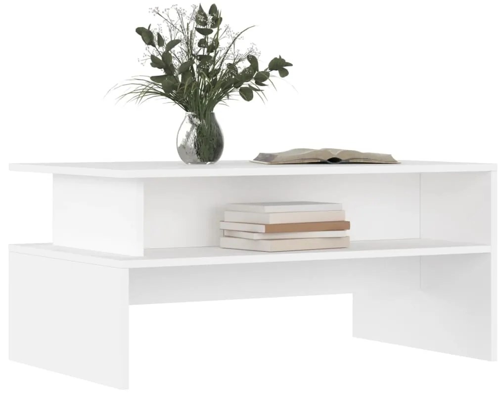 Mesa de centro 90x55x42,5 cm derivados de madeira branco