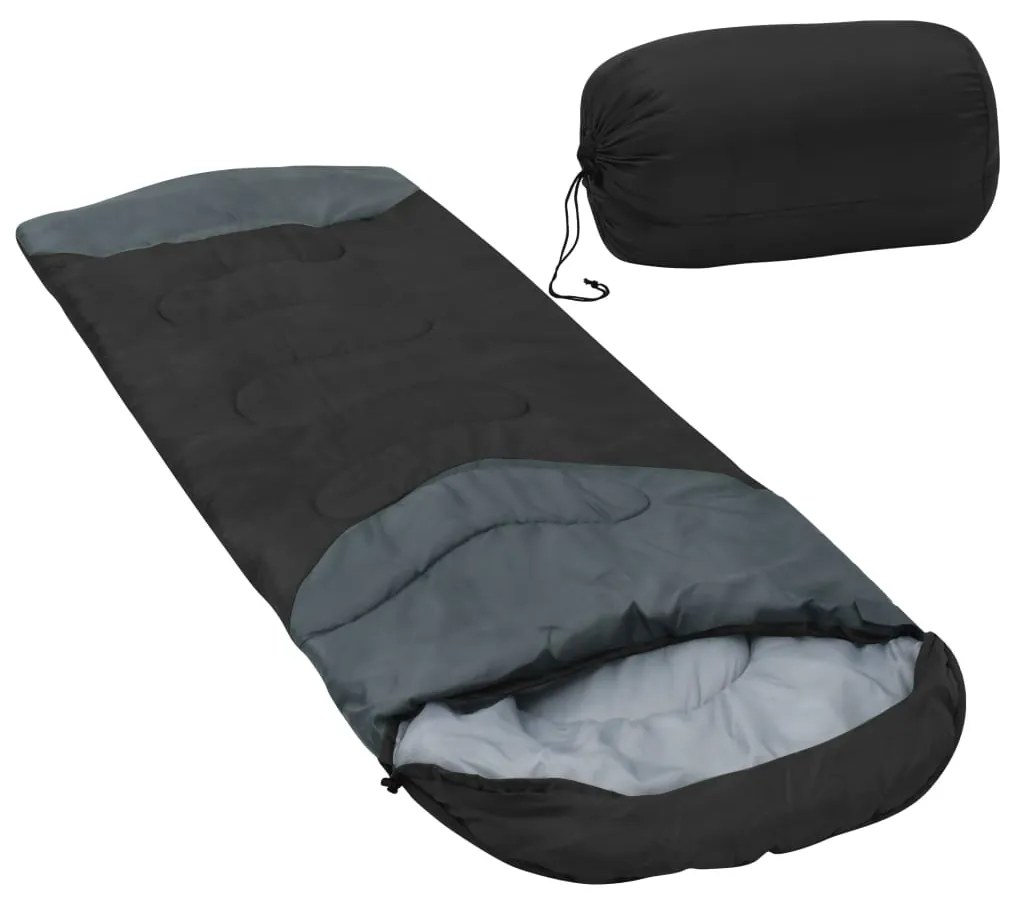 vidaXL Saco-cama 10 ℃ 1000 g preto