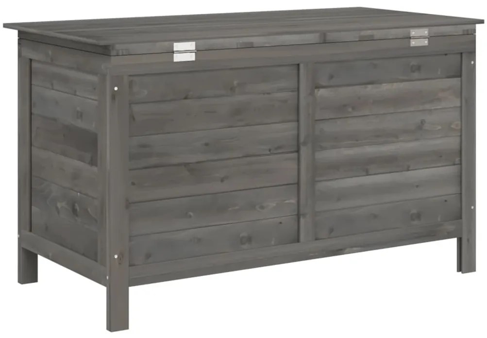 Caixa arrumação p/ jardim 99x49,5x58,5cm abeto maciço antracite