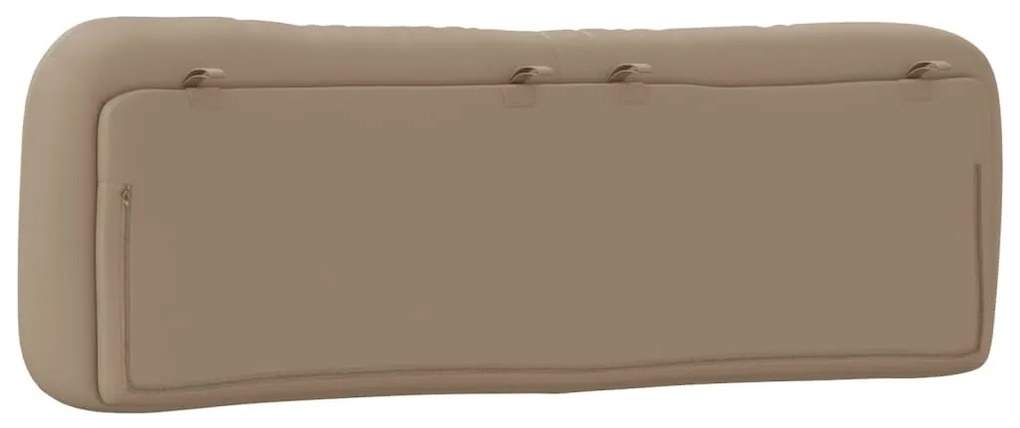 Almofadão de cabeceira 160 cm couro artificial cappuccino