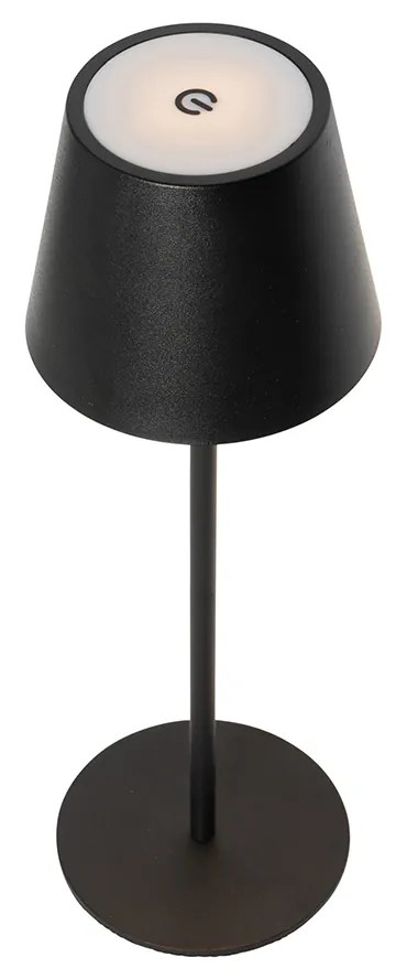 Conjunto de 2 Candeeiros de Mesa Pretos com Dimmer e Recarregáveis - Murdock