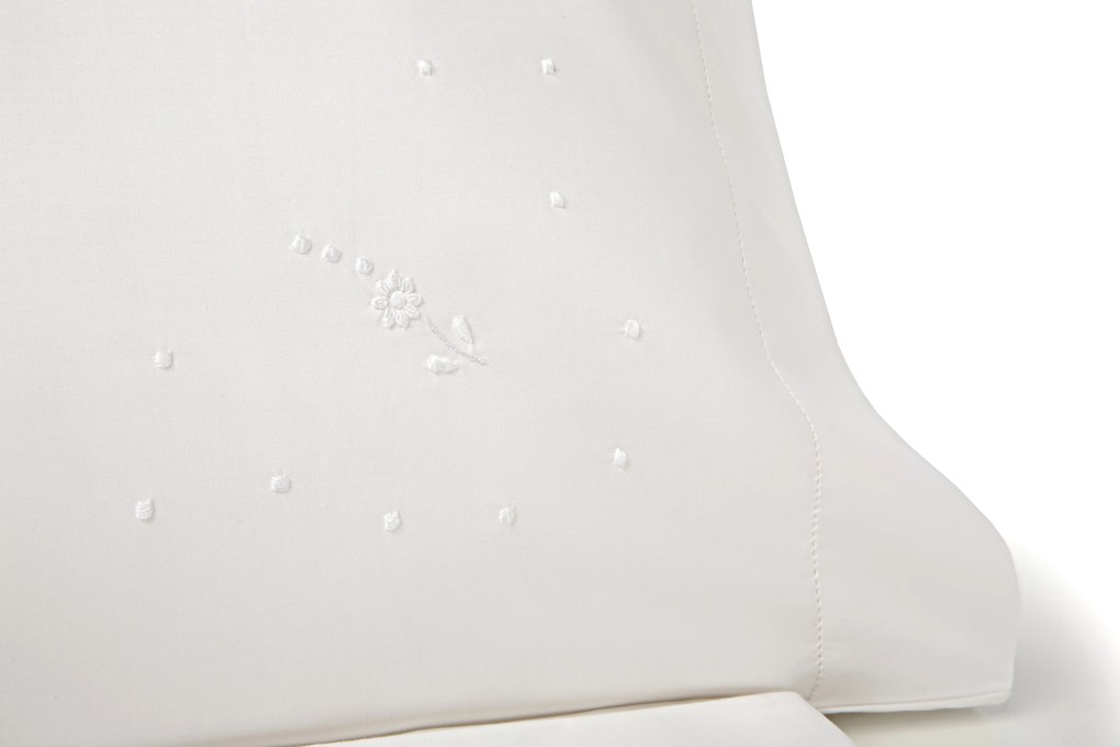 Cama 200x200 cm -Jogo de lençóis bordados da lixa - 100% algodão percal 200 fios: Cama 200cm - 1 lençol superior 280 x 290 cm + 1 lençol capa ajustável 200 x 200+ 30 cm + 2  fronhas almofada 50x70 cm