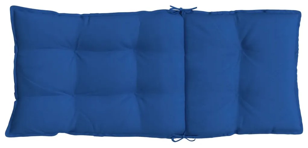 Almofadões cadeira encosto alto 6 pcs tecido oxford azul real