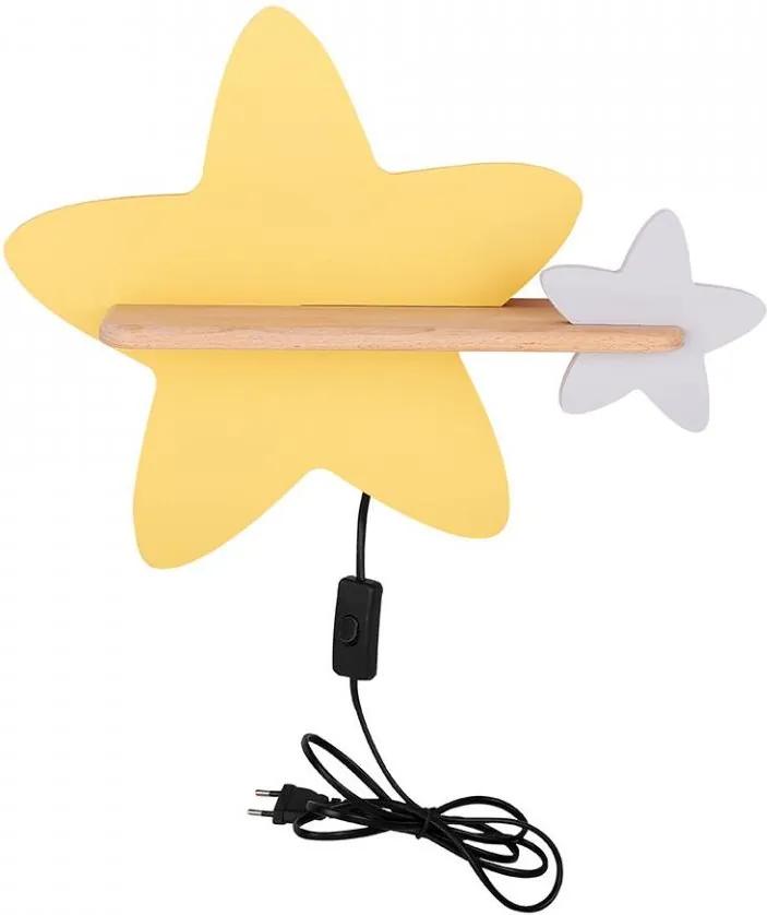 Candeeiro de parede para criança LED com prateleira STAR LED/5W/230V