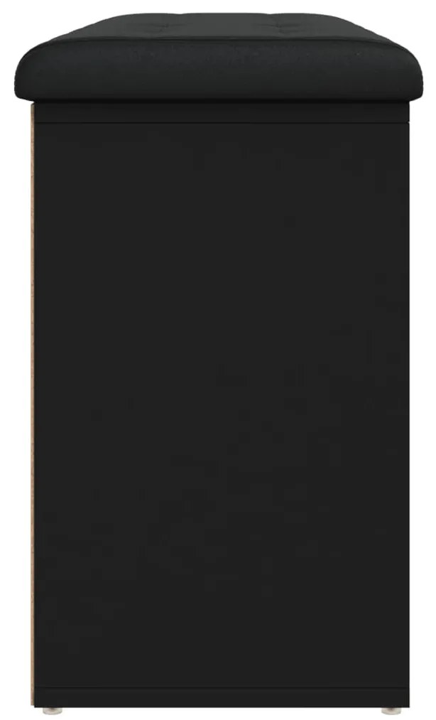 Banco sapateira 102x32x50 cm derivados de madeira preto