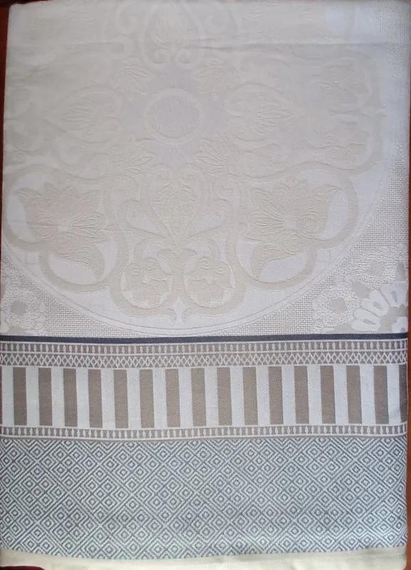 Toalhas de mesa anti nódoas 100% algodão - Malta da Fateba: Cinzento 1 Mantel 180x275 cm