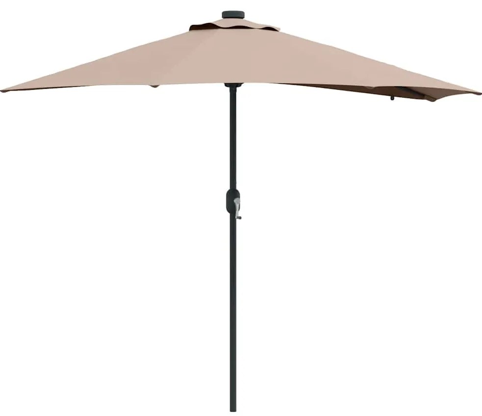 Guarda-sol de Jardim Cinzento-acastanhado 294 x 150 x 223 cm