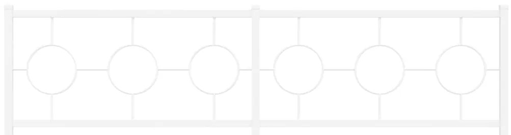 Cabeceira de cama 180 cm metal branco