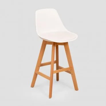 Taburete Alto Edição Nórdica Branco & ↑65 Cm - Sklum