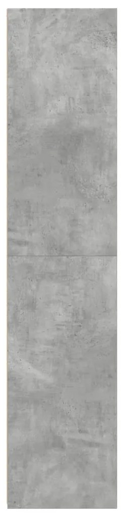 Armário alto 40x41x185 cm derivados de madeira cinza cimento
