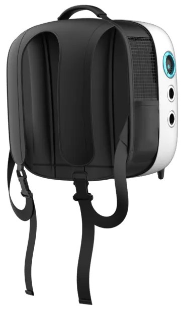 Transportadora multifuncional para animais de estimação Pumba 1800 Travel Fan com sistema de ventilação, confortável e espaçoso: 43 x 42 x 27,6 cm.
